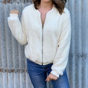 Faux Fur Bomber Jacket